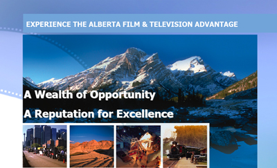Alberta film and television industry 3-year production plan image.