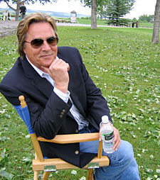 Don Johnson on the set of Moondance Alexander in Calgary, Alberta.