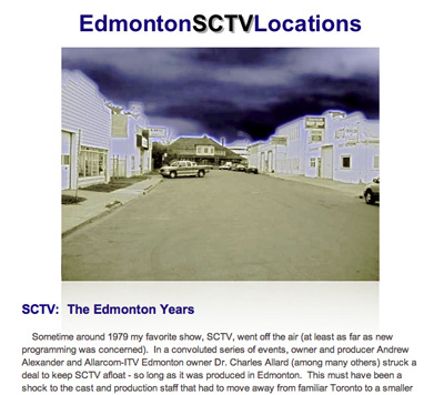 Screenshot of Edmonton SCTV Locations website.