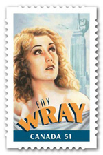 Fay Wray stamp from Canada Post.