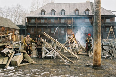 Photo from the set of Ginger Snaps Back: The Beginning courtesy of Laurette Bourassa.