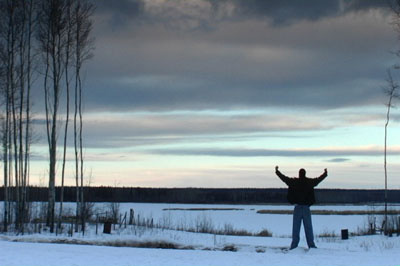 Still photo from the film Hank Williams First Nation