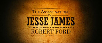 The Assassination of Jesse James by the Coward Robert Ford teaser trailer screeshot.