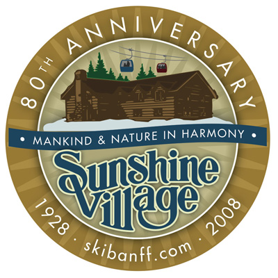 Sunshine Village 80th Logo.