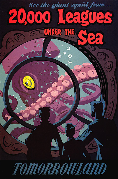 20,000 Leagues Under the Sea Tomorrowland Poster