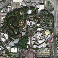 Disneyland Aerial Photo