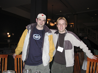 Photo of Jason Blower and Chad Kerychuk at the Banff Centre