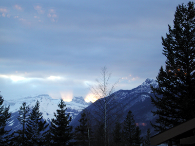 Banff Centre Dining Room Sunset View Photo