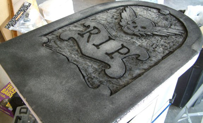 Foam Tombstone photo.