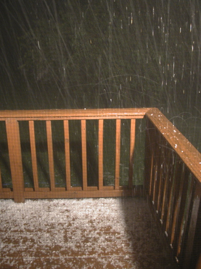 Photo of Hail Storm in Creston Iowa on June 19 2006