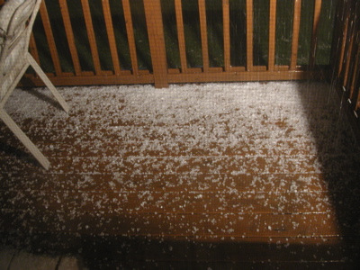 Photo of Hail Storm in Creston Iowa on June 19 2006