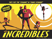 The Incredibles stylized graphic