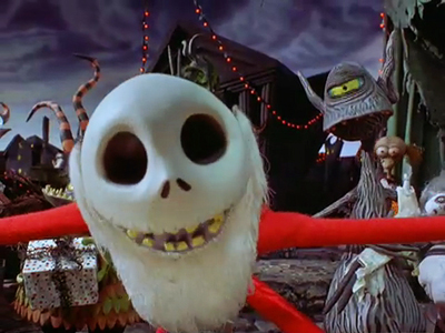 Screenshot from Tim Burton's The Nightmare Before Christmas 3-D