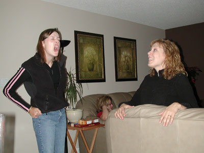 Photo of New Year's Eve Celebration in Edmonton, Alberta at John and Cathy Booker's Home.