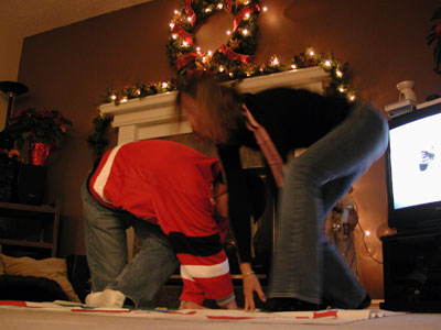 Sixth Photo of New Year's Eve Celebration in Edmonton, Alberta at John and Cathy Booker's Home.