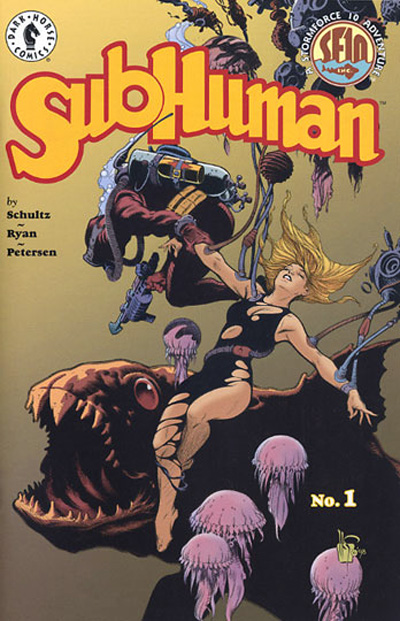 Cover Artwork for SubHuman Issue 1 by Mark Schultz.