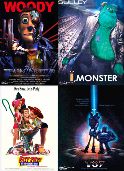 You may recognize some of our Pixar pals in these amusing movie posters.