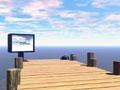 TELUS Multimedia - 3D Virtual Set - Ocean Dock - Image Link