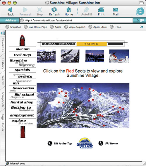 Sunshine Village Website Screenshot